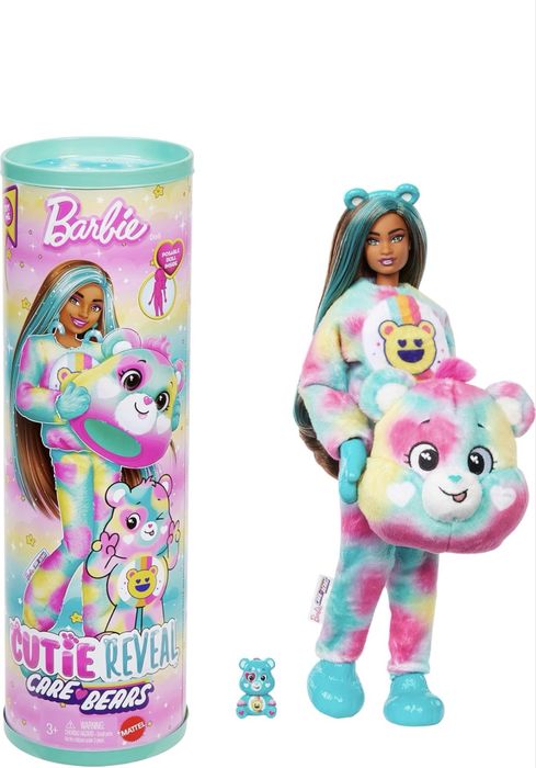 Barbie Cutie Reveal care bears Барбі ведмедик, пінгвін