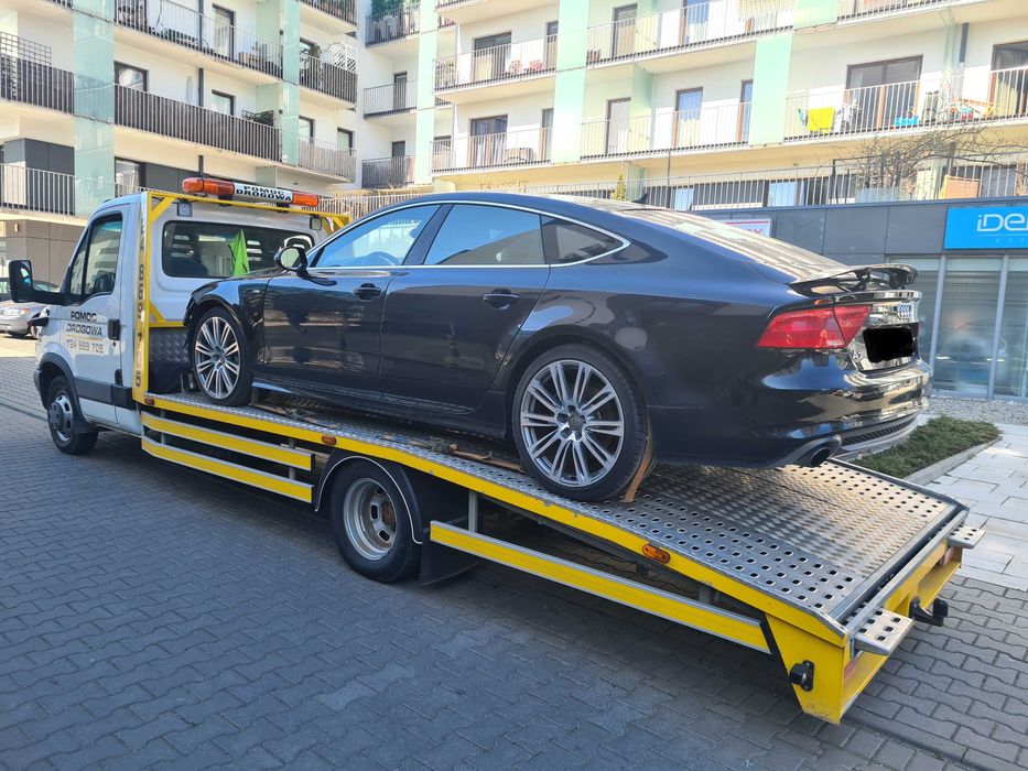 Pomoc Drogowa LAWETA Transport Pojazdów Maszyn WROCŁAW |  A4  S5  S8 |