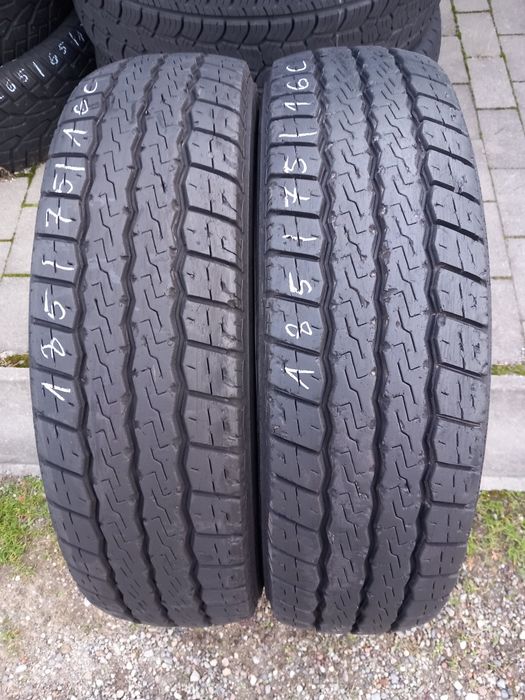 2x Opony Używane Całoroczne 185/75R16C Firestone