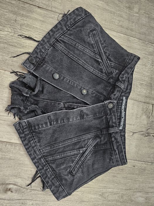 Юбка шорти Alexander Wang котон джинсова стильна модна