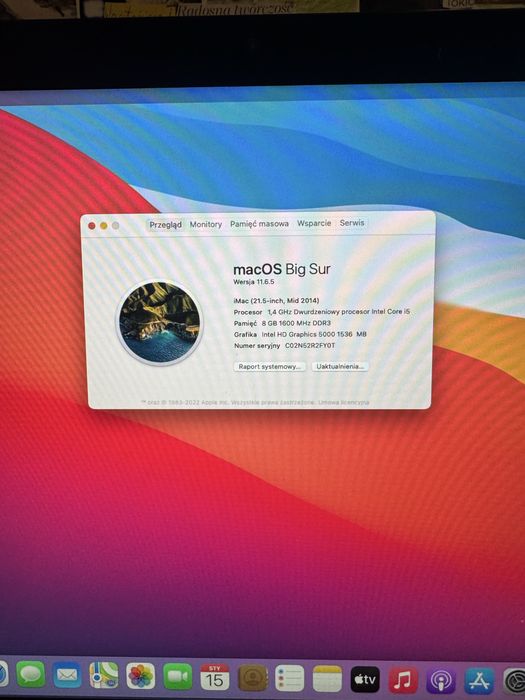 Imac 21,5 2014 8gb/500