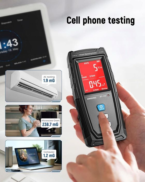 Miernik pola elektromagnetycznego LCD, cyfrowy detektor
