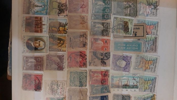 Selos usados Ultramar Português (424Un. C/CARIMBO)
