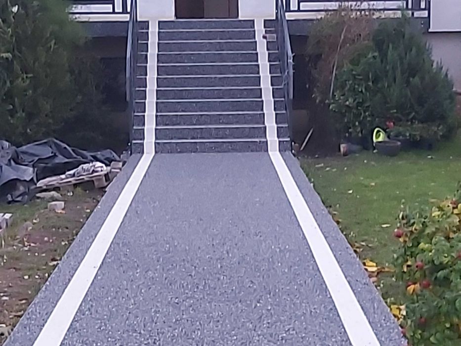 Kamienne dywany, powłoki żywiczne.