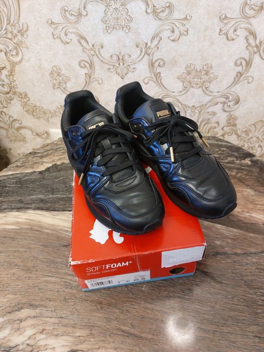 Кожанные кроссовки PUMA .