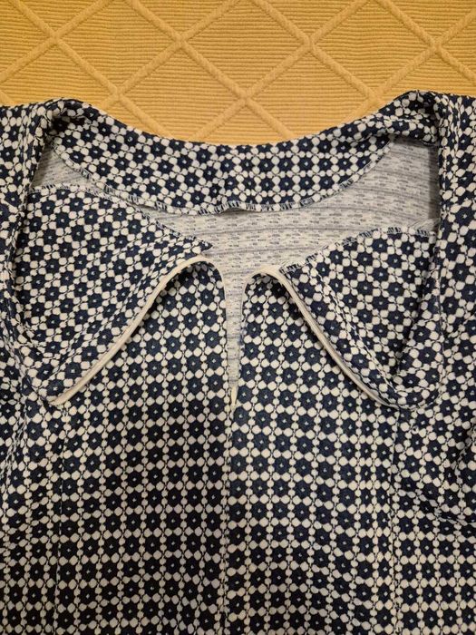 Vestido de senhora azul e branco Lopez Junior S.L