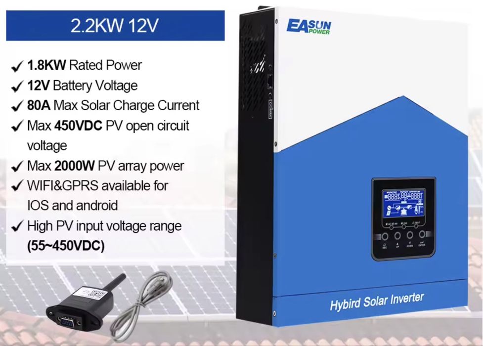 Продам новий гібридний інвертор Easun Power SMH-II-2.2K Wifi
