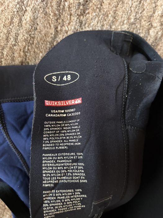 Fato surf Quicksilver tamanho 48 (S)