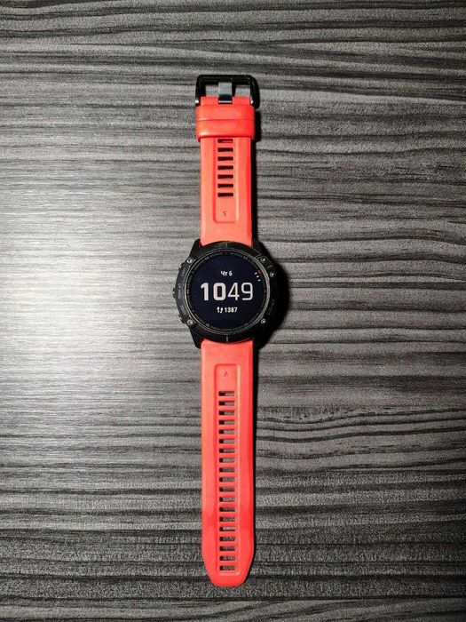 010-02157-11 fenix 6X Sapphire Carbon Grey DLC with Black Band