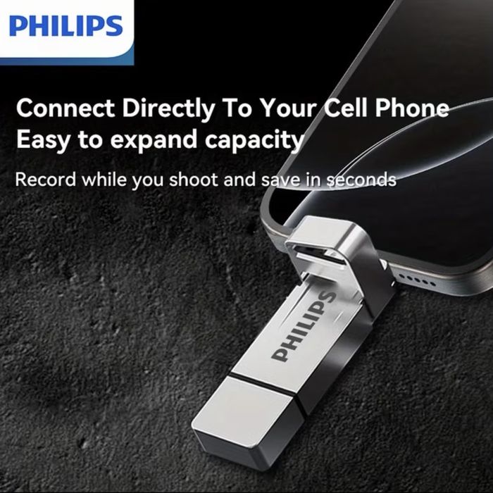 Pendrive Philips 512GB 3.2 SSD/HDD USB to dwufunkcyjny pendrive SSD z mechaniczną obudową