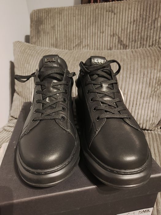 Buty KARL Lagerfeld skóra naturalna KL52530 premium