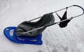 Санки Німеччина KHW Kunststoff Snow baby fun сині чорні