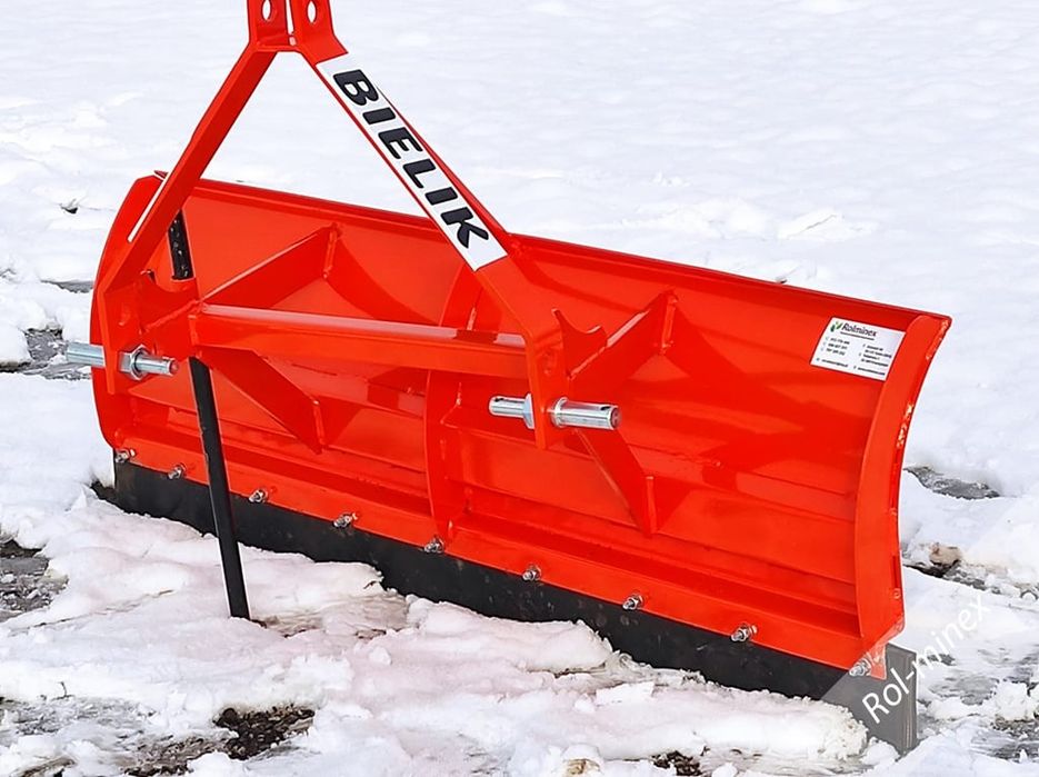 Pług do śniegu WZMOCNIONY pchany / ciągany na podnośnik Transport