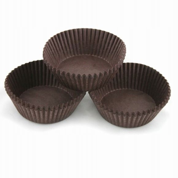Foremki Papilotki Do Muffinek 45X25 Mm Brązowe 100 Szt