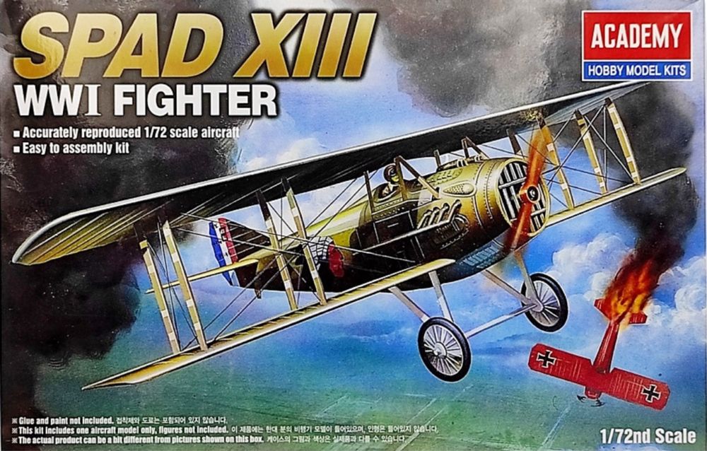 Academy 12446 samolot Spad XIII model do sklejania 1:72
