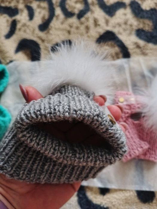 Вязаные шапки для собак