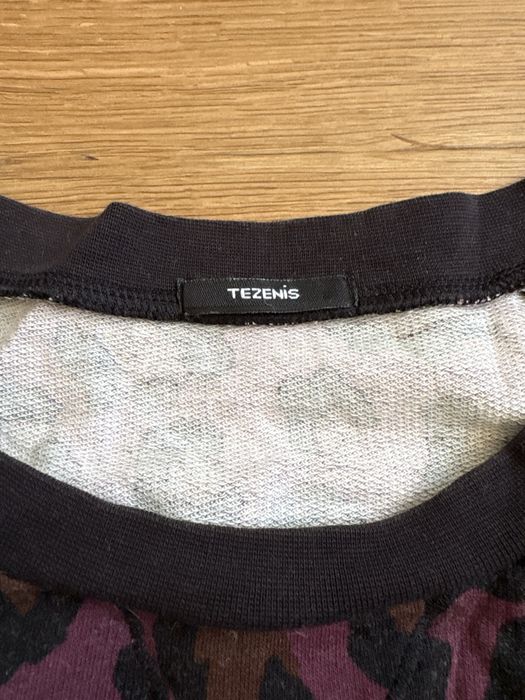 Fioletowa bluza damska w panterkę Tezenis 100% bawełna M