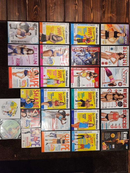 26 Płyt Dvd Shape Ewa Chodakowska Mega Zestaw Mata Skakanka Gumy
