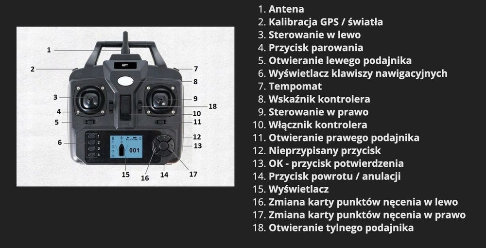 ŁÓDKA ZANĘTOWA GPS Zasięg 500m Ładowność 2kg 12000mAh