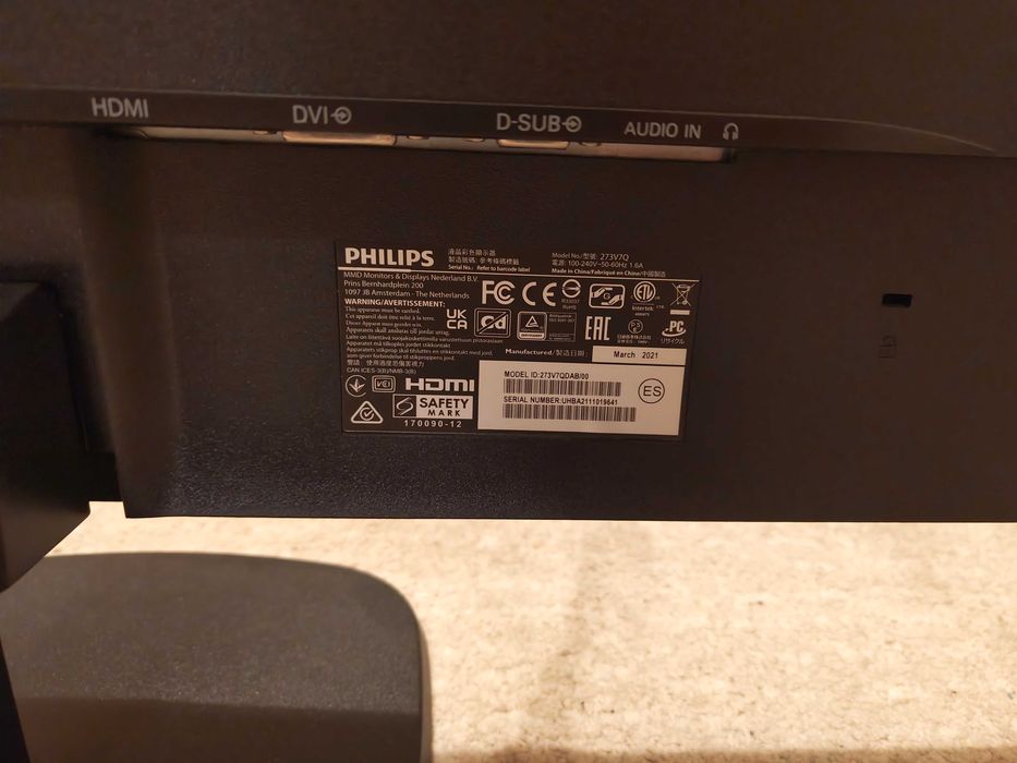 Philips 273V7Q Monitor - 27 Inches446119049797324803