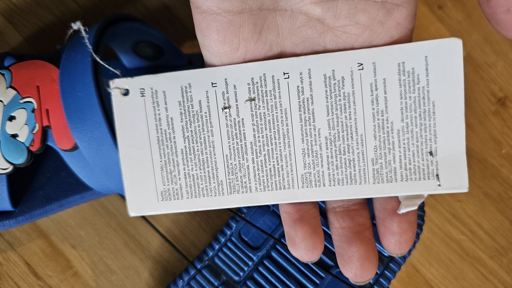 Nowe klapki basen Smerfy 27 dzieciece