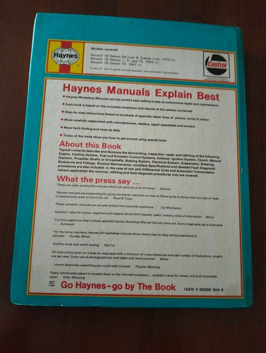 Haynes - Renault 16 (manual técnico)