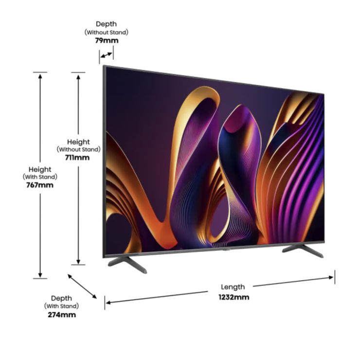 Qled телевізор 55" Hisense 55E7Q PRO 2025 144Hz UHD гар12 міс