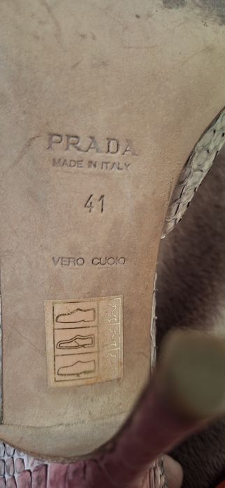 Sandálias Prada  Pink Python