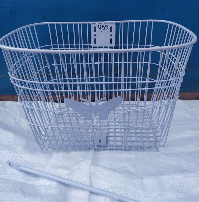 Вело корзина, багажник на велосипед передний усиленный.