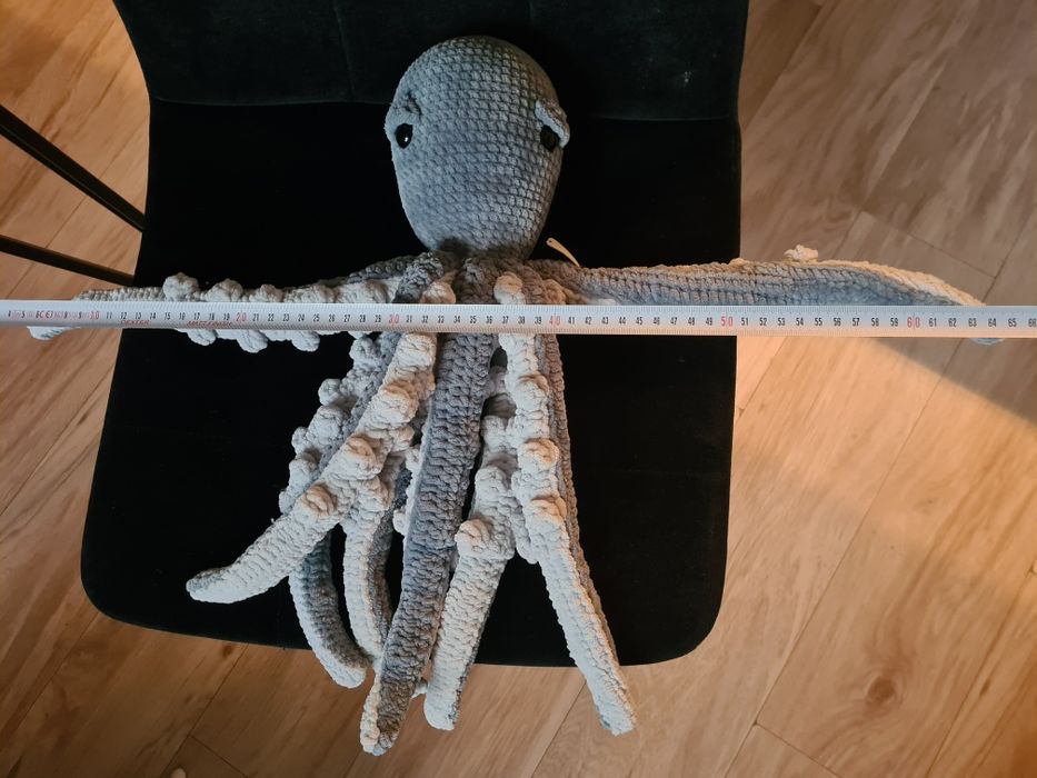 Ośmiornica na szydełku duża handmade ręcznie robiona hand made