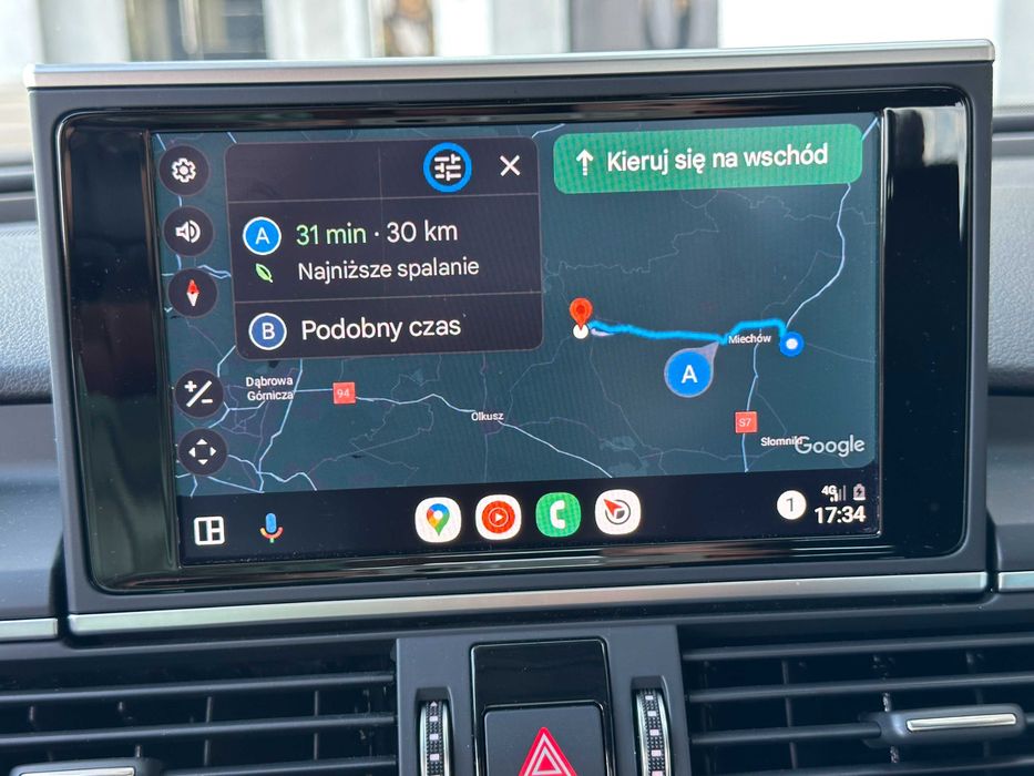 Carplay Android Auto Audi MIB2 MH2p MIB3 A6 A7 A8 A4 A5 Q5 Q7 Q8 Mapa