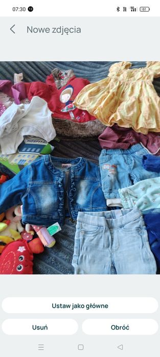 Ubranka dla dzieci . Zabawki dla niemowląt