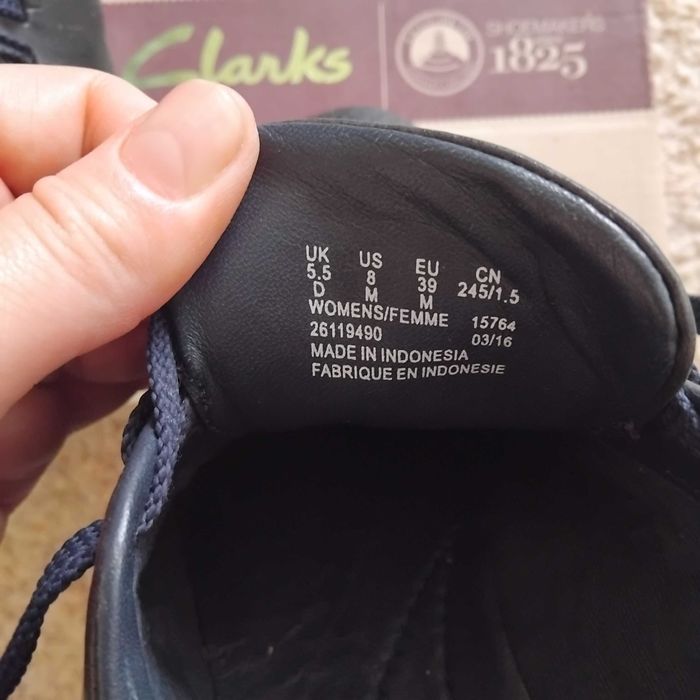 Сліпони кеди мокасини туфлі Clarks жіночі розмір 39 (24.5 см)