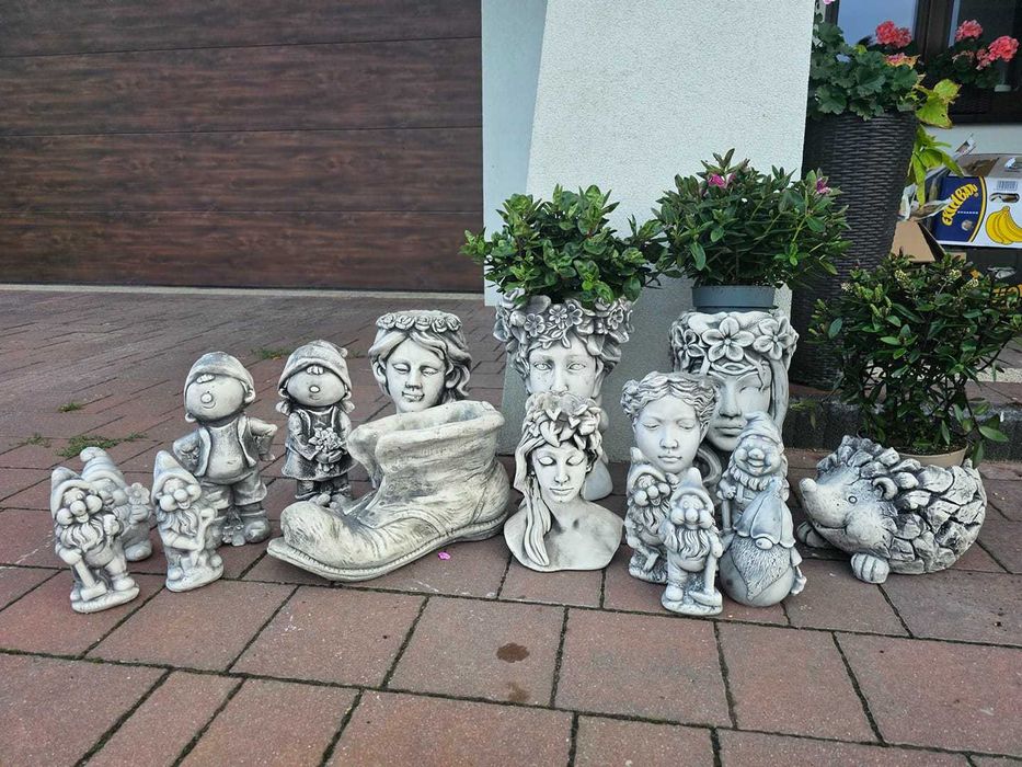 Dekoracja figurki dekoracyjne krasnal skrzat ogrodowy grzybki ogrodowe