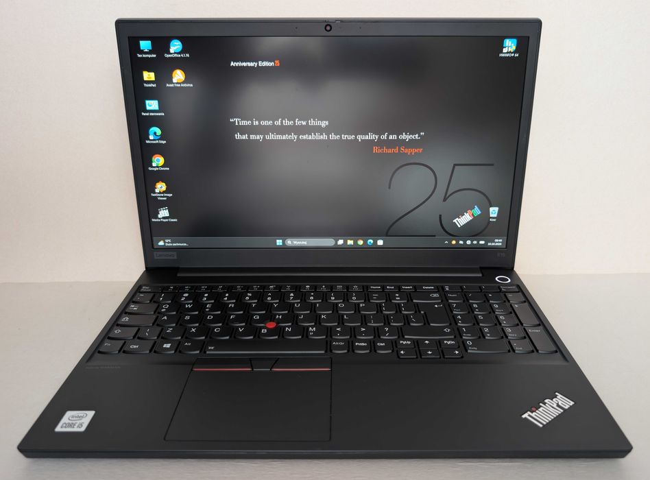 Laptop Lenovo ThinkPad E15 Gen 1/ 15.6"/ Intel i5-10210U-4.2GHz/ DDR4 16GB/ SSD 512 GB NVMe + HDD 500GB/ Windows 11 26H2/ Gwarancja