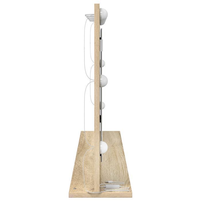 Vidaxl Lustro Toaletowe Sonoma Oak Mdf, Szkło 100 X 55 X 18 Cm