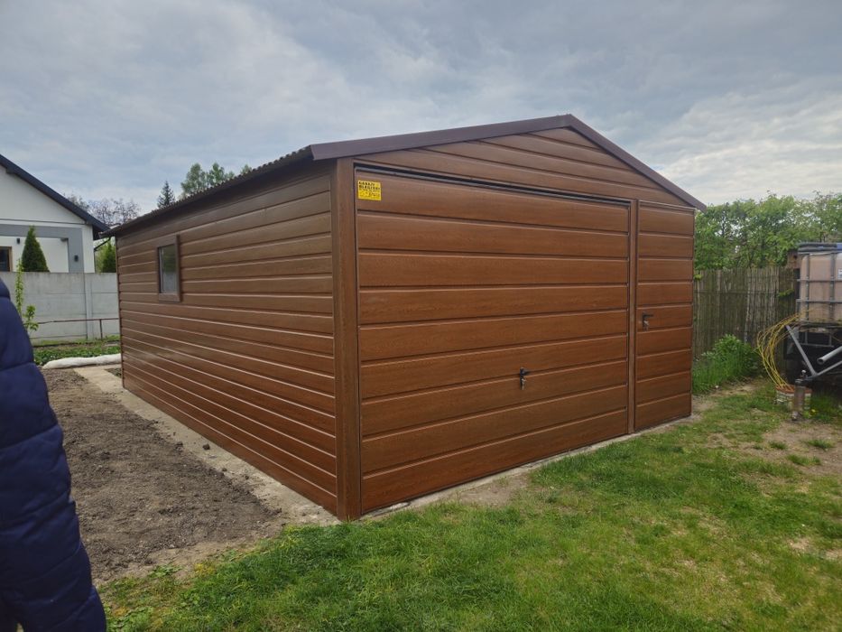 4x6 KUJ Garaze Blaszane Garaz Blaszany Blaszak Blaszaki Garaże Garaż