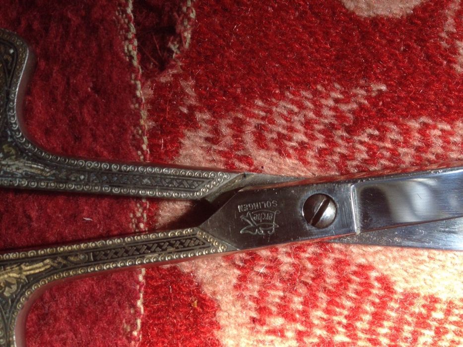 Коллекционные Ножницы Solingen с ручной гравировкой в супер состоянии