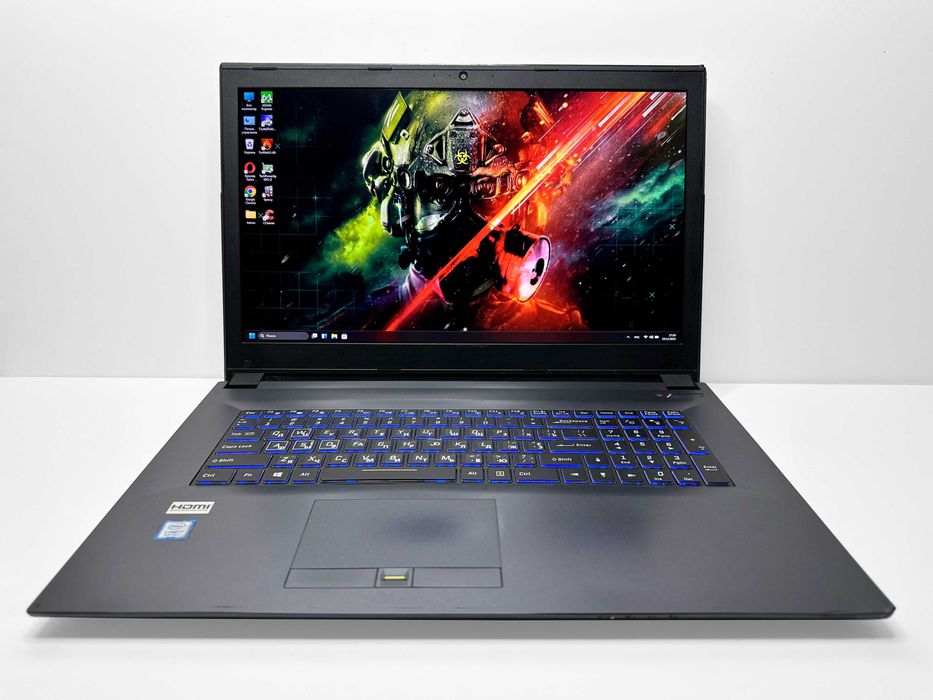 Ігровий Clevo N870EK, i7-8750H, 16Gb, SSD256+500, GTX 1050Ti, FHD IPS