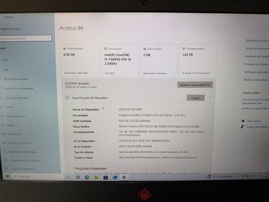 Portatil Gaming Hp Omen, Nvidea gtx, i5,