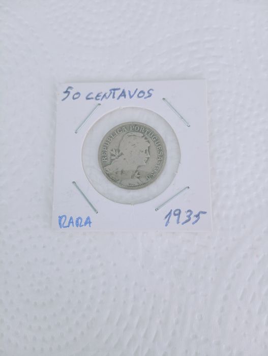 Moeda 50 Centavos 1935 Rara