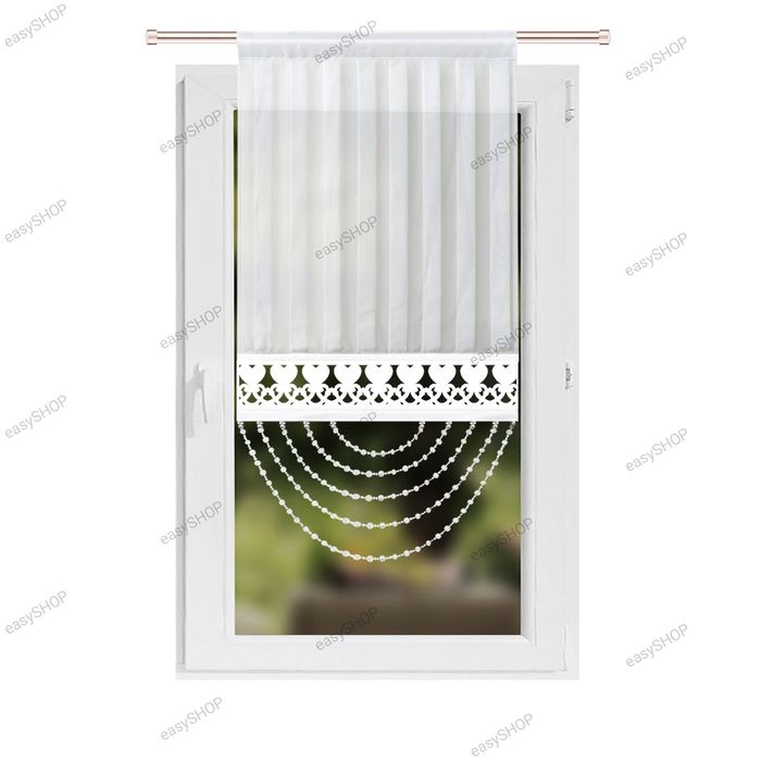 ‼️WYPRZEDAŻ ‼️Biały panel firanowy 130x60