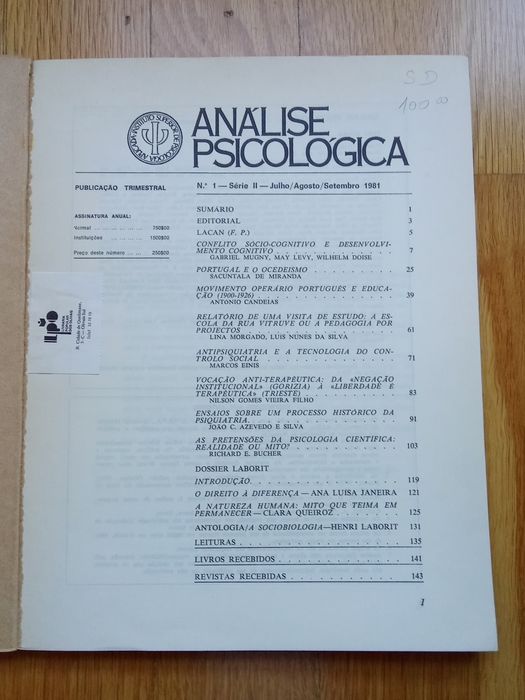 Análise Psicológica
