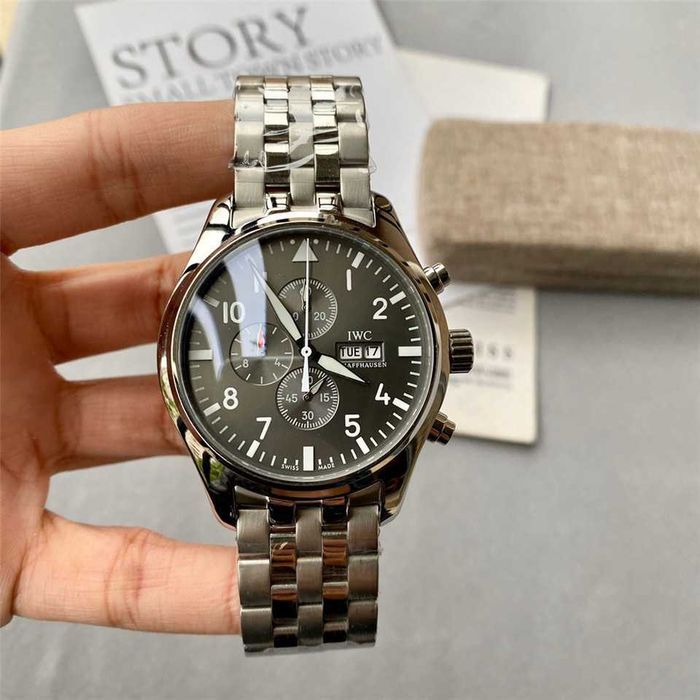 Годинник кварцовий IWC pilot schaffhausen брансолетка