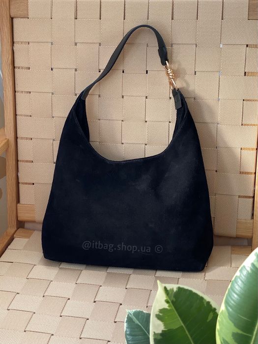 Італійська замшева сумка хобо мішечок. Замшевая сумка мешок итальянска