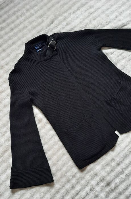 Czarny wełniany sweter  Polo Ralph Lauren rozmiar M