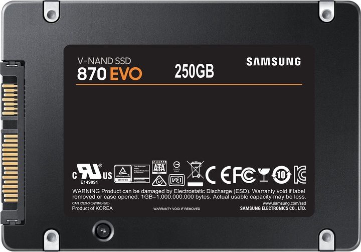 SSD диск Samsung 870 Evo-Series 250GB 2.5" SATA III V-NAND 3bit MLC (T