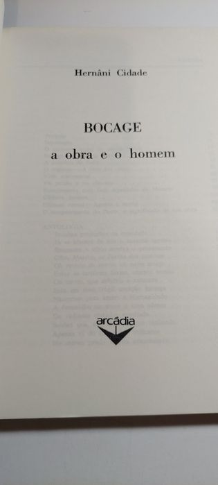 Bocage, A Obra e o Homem - Hernâni Cidade
