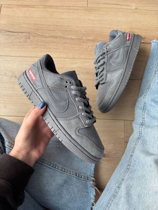 36-45 Nike SB Dunk Low x Supreme Grey