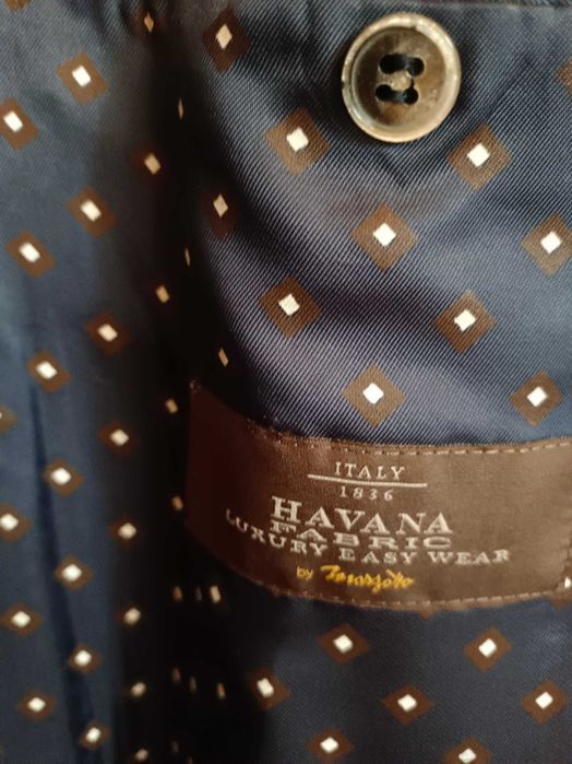 DIGEL Marzotto Luxury Easy Wear Havana Fabric - wełna merino - 56 T